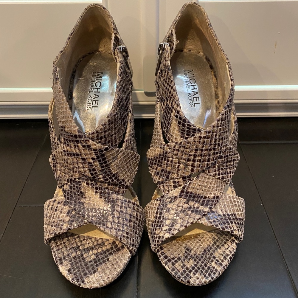 Beautiful Michael Michael Kors Python Heels (8) - image 1